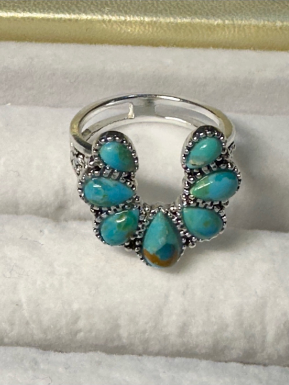 New never worn Barse Sterling Silver Genuine Turquoise ring.  Sz 7